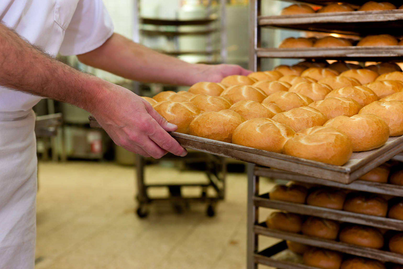 Baker in His Bakery